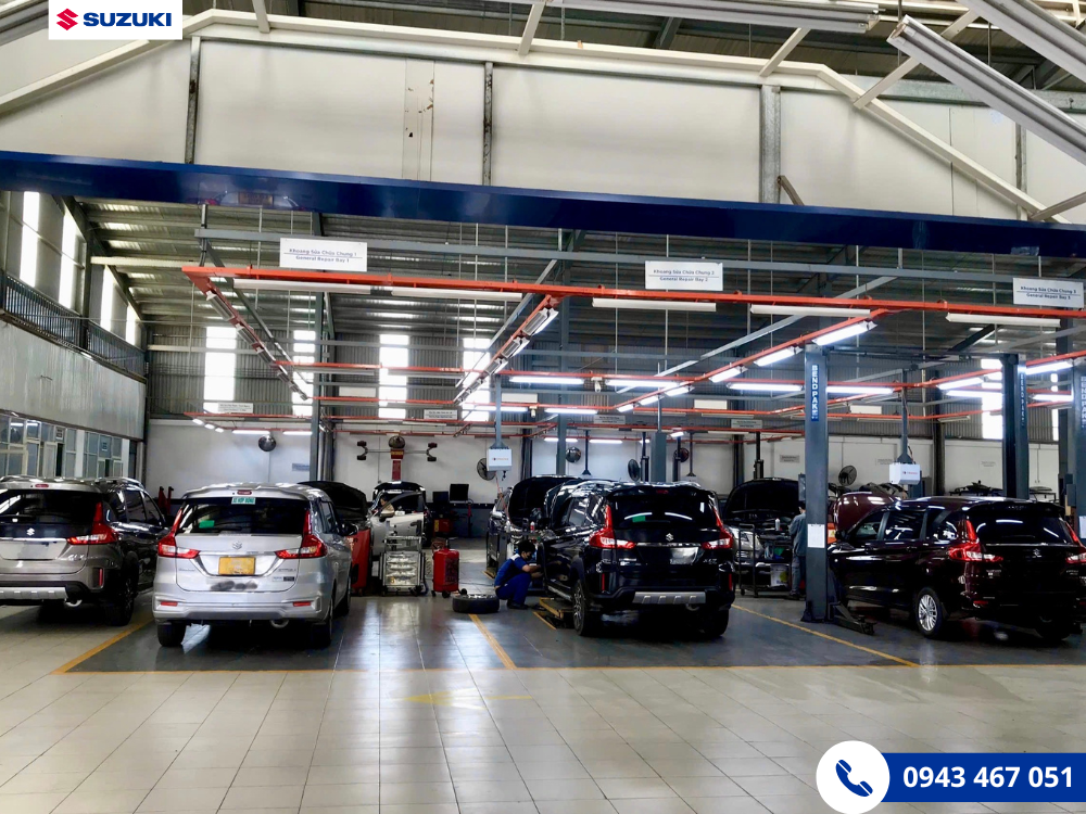 Xưởng dịch vụ tại Suzuki Việt Nhật
