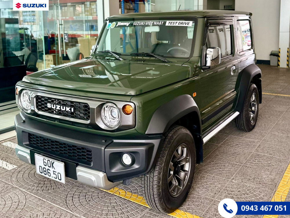 Mẫu xe Suzuki Jimny 2025 tại Suzuki Việt Nhật