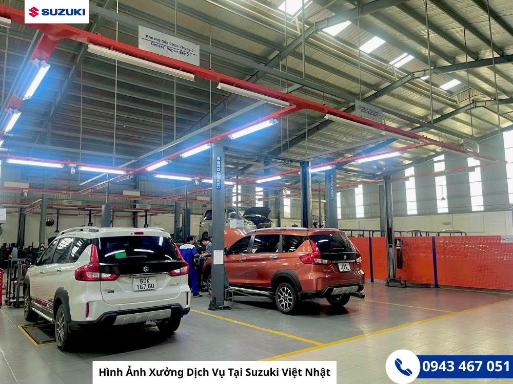 Hình Ảnh Xưởng Dịch Vụ Tại Suzuki Việt Nhật