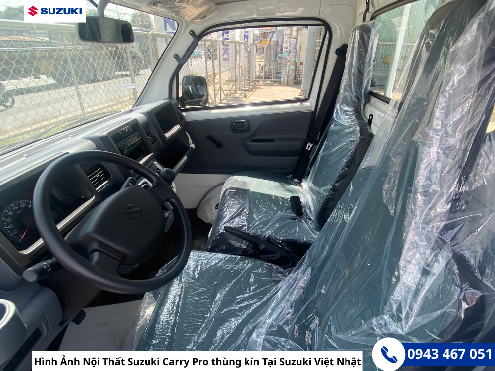 Hình Ảnh Nội Thất Suzuki carry pro thùng kín