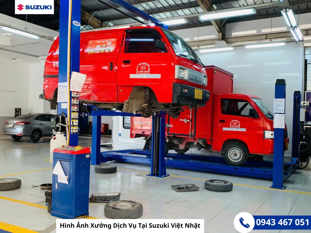Hình Ảnh Xưởng Dịch Vụ Tại Suzuki Việt Nhật
