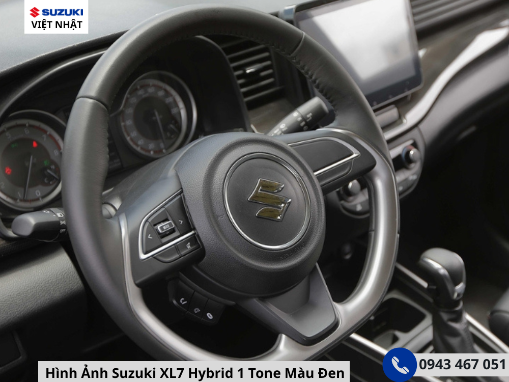Hình Ảnh Nội Thất Suzuki XL7 Hybrid 1 Tone Màu Đen